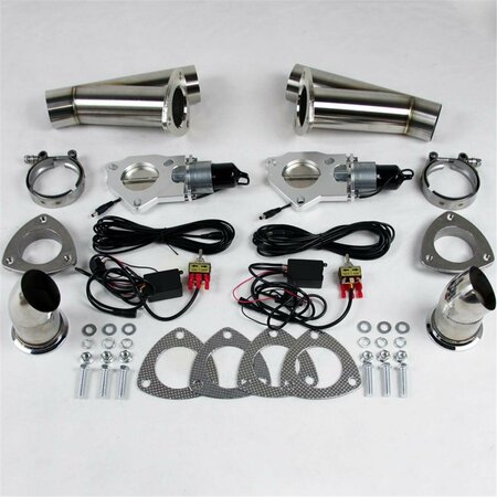 GRANATELLI MOTOR SPORTS 3.0 in. Electronic Exhaust Cutout - Dual System 307530K